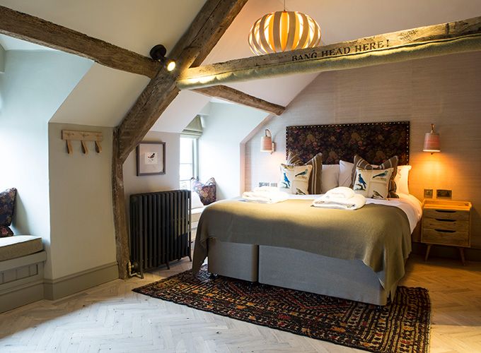 A picture of one of the brilliant bedrooms at the George III in Dolgellau